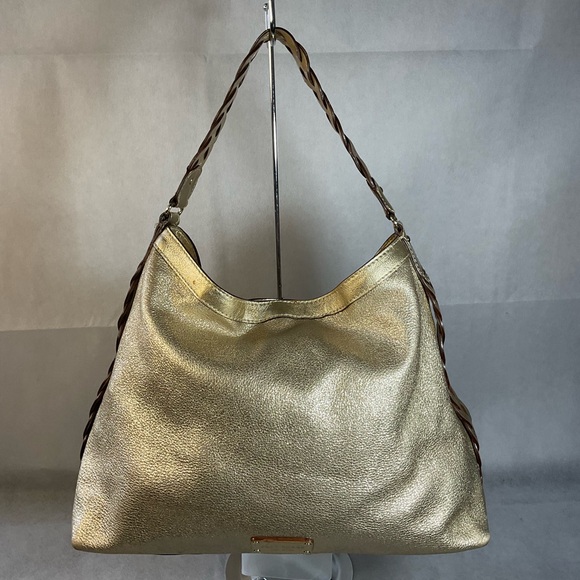 Kate Spade Gold Metallic Large Shoulder Bag - Picture 15 of 16